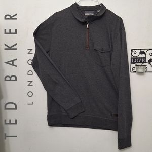 Ted Baker London quarter zip pullover sweater